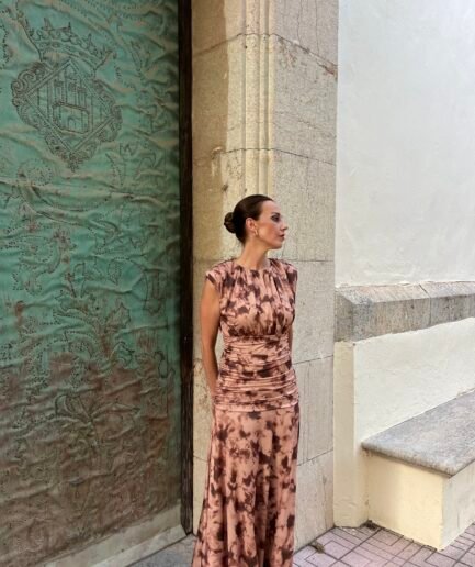 Fiesta | Vestido Tierra - lateral derecha | Tu Estilo en Rosa