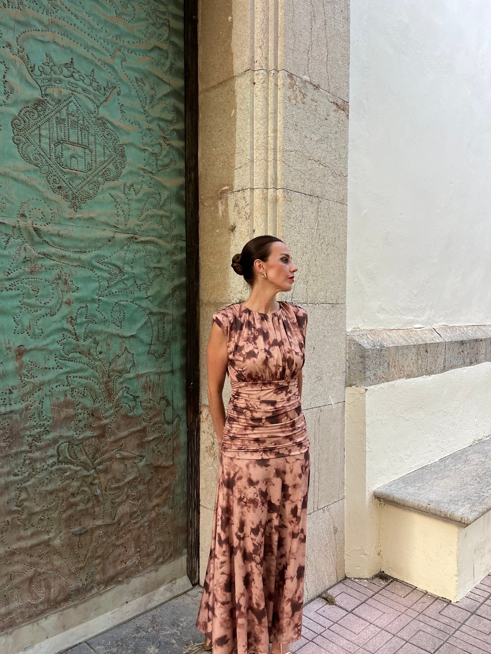 Vestido Tierra - lateral derecha Fiesta | Vestido Tierra - lateral derecha | Tu Estilo en Rosa