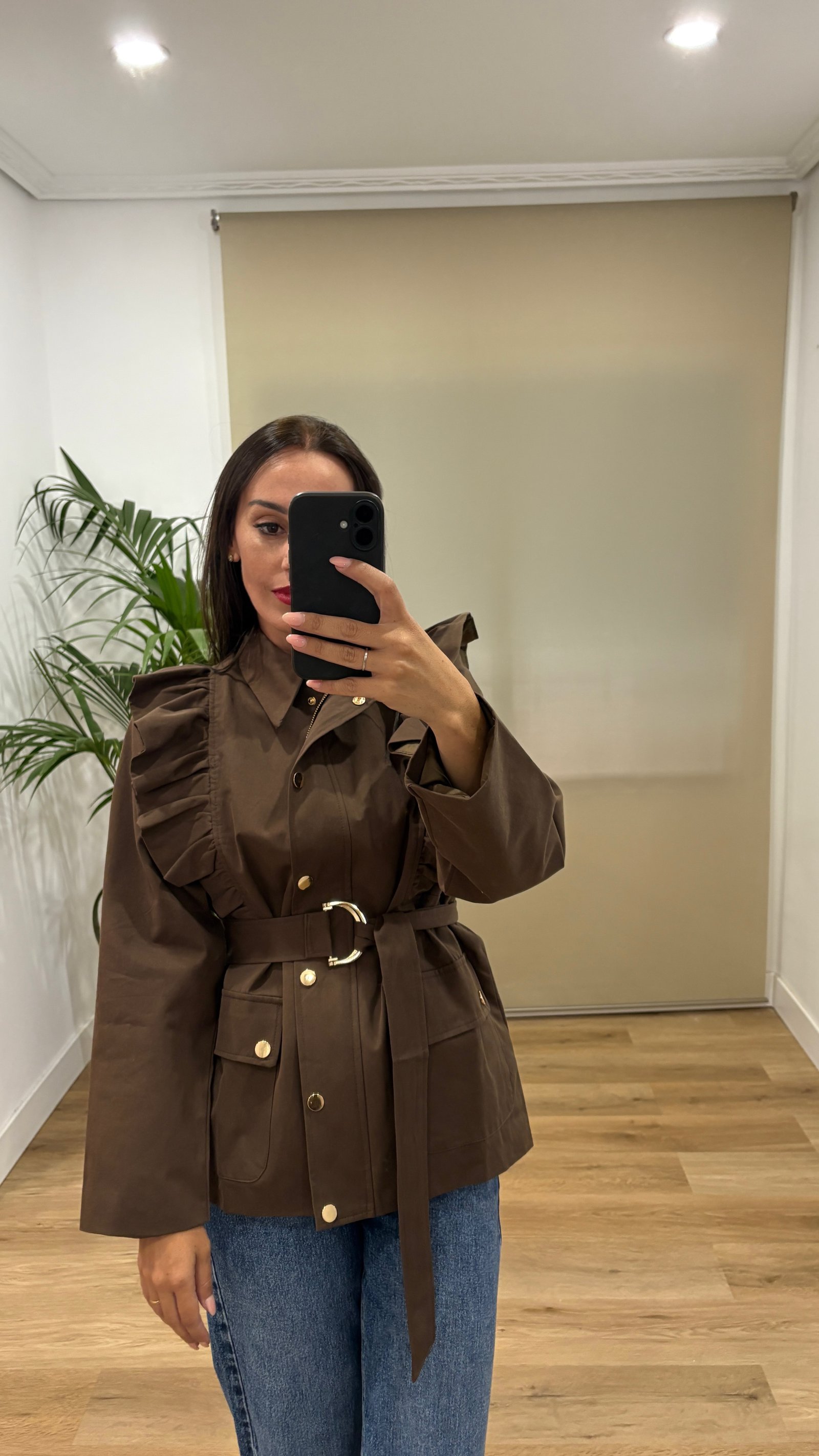 Chaqueta Pilar- marron-frontal Camisas | Chaqueta Pilar- marron-frontal | Tu Estilo en Rosa