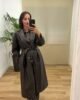 Chaqueta gabardina Violeta-marrón-polipiel Camisas | Chaqueta gabardina Violeta-marrón-polipiel | Tu Estilo en Rosa