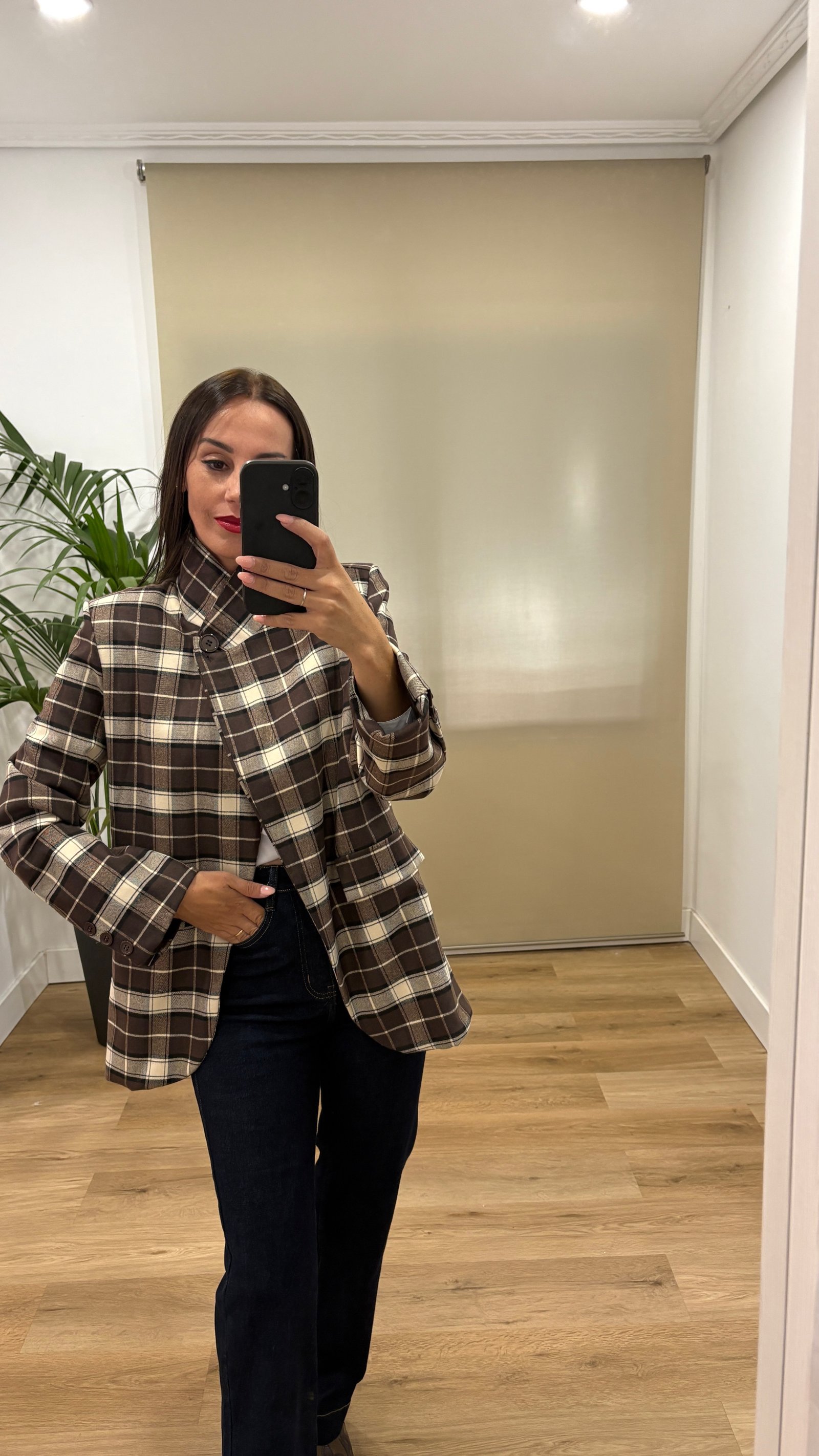Camisas | Chaqueta Vichy-cuadros-americana | Tu Estilo en Rosa