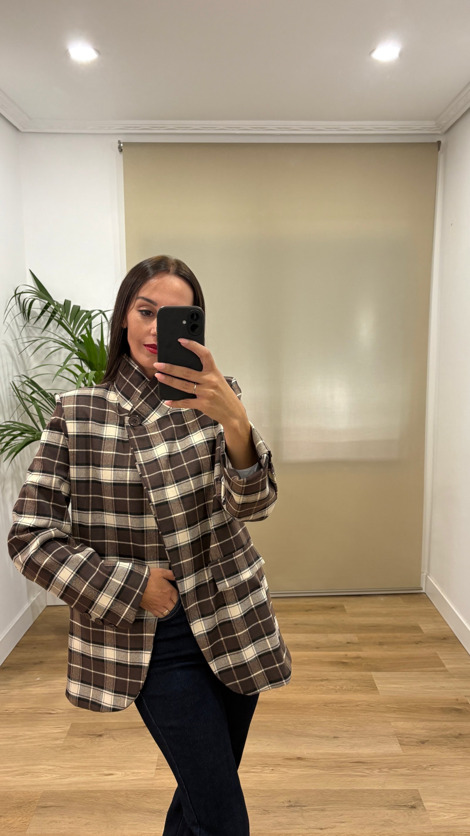 Camisas | Chaqueta Vichy-frontal-americana | Tu Estilo en Rosa