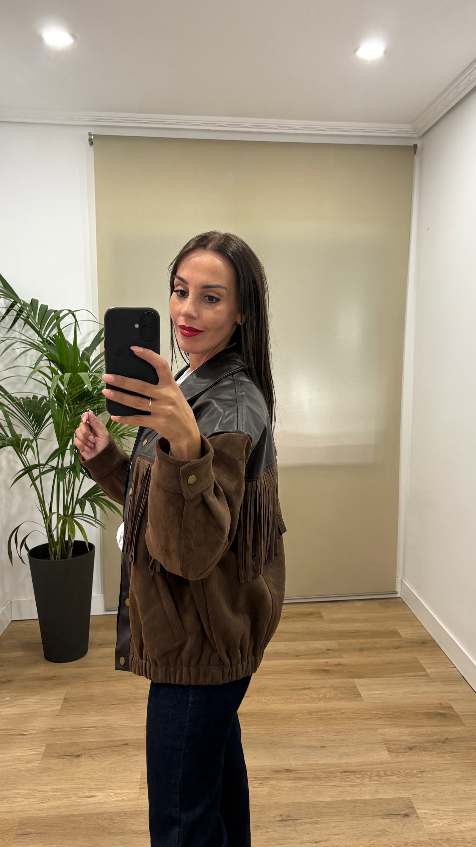 Camisas | Chaqueta Silvia-lateral | Tu Estilo en Rosa