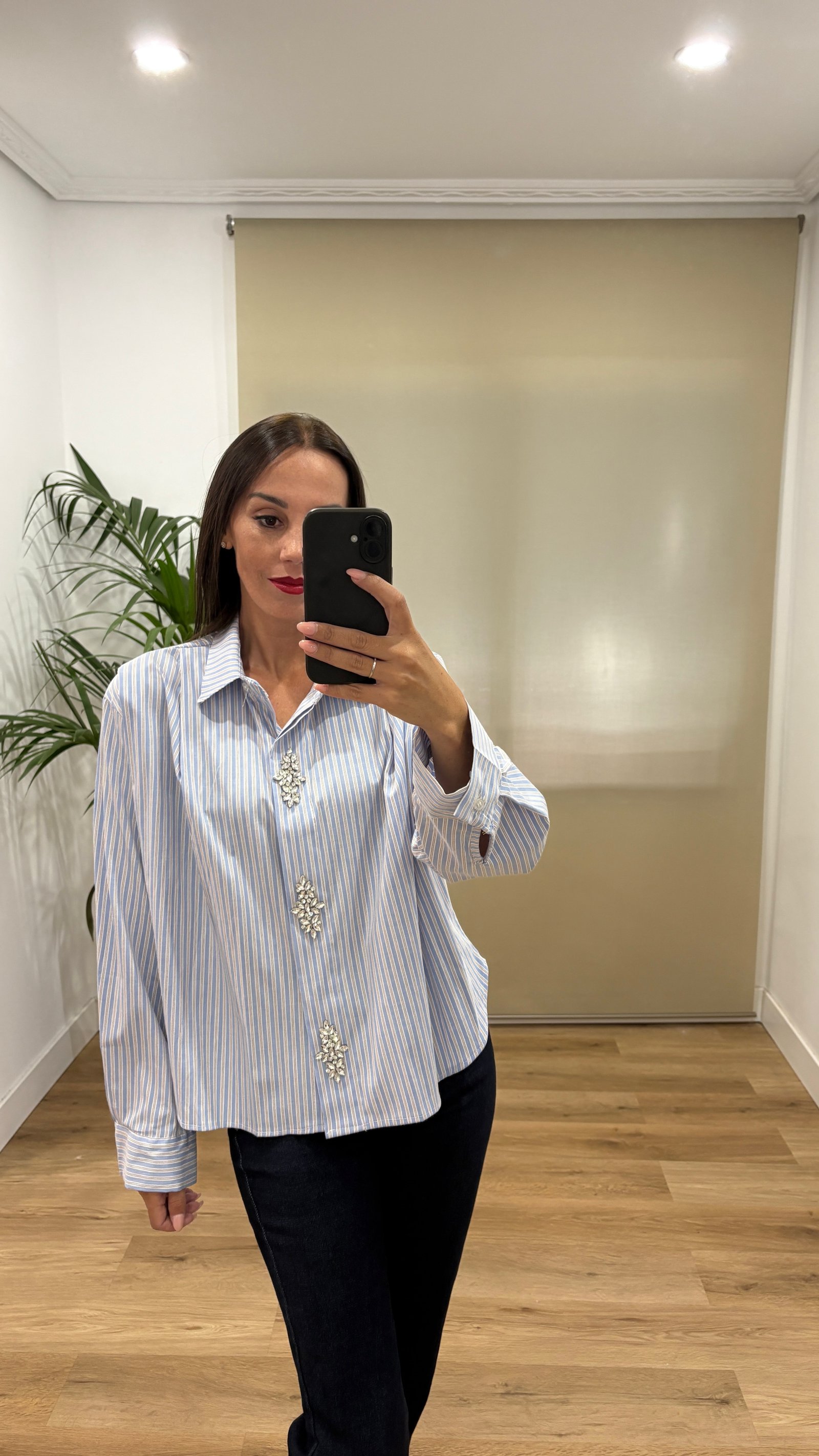 Camisa Pedreria-celeste Camisas | Camisa Pedreria-celeste | Tu Estilo en Rosa