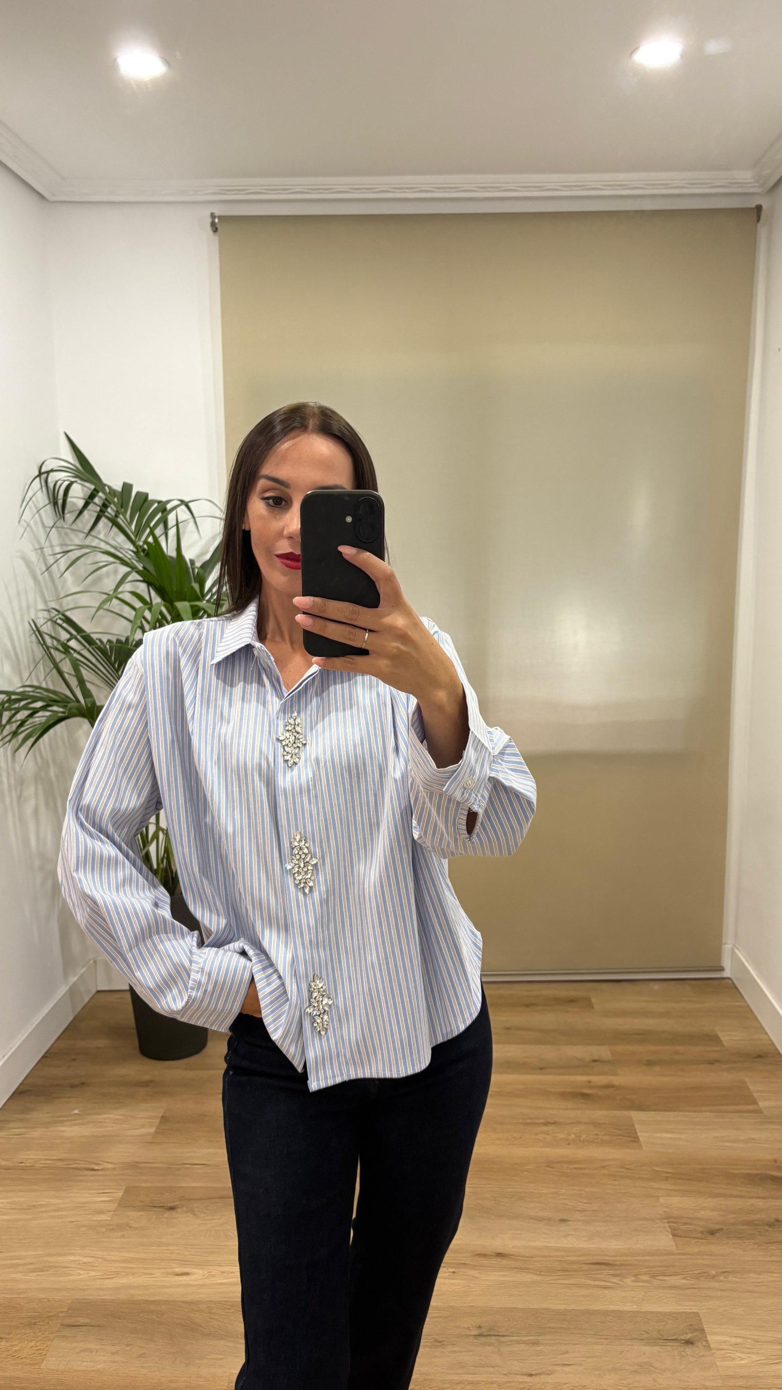 Camisa Pedrería-celeste Camisas | Camisa Pedrería-celeste | Tu Estilo en Rosa