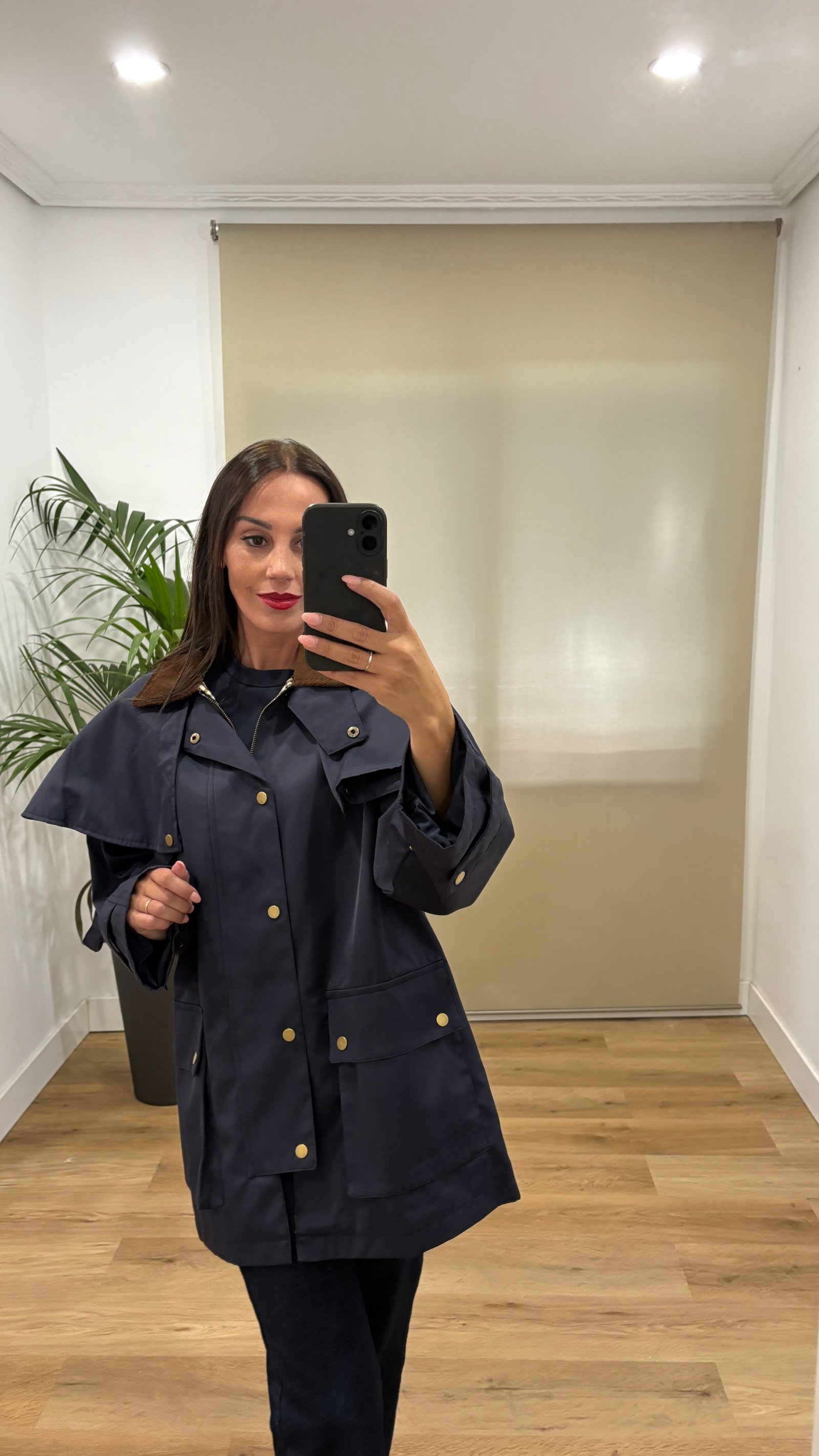 Chaqueta gabardina Marina - frontal Camisas | Chaqueta gabardina Marina - frontal | Tu Estilo en Rosa