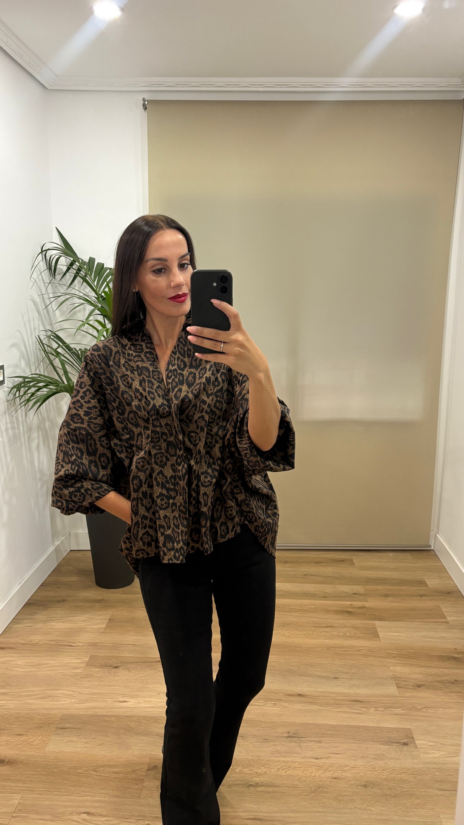 Camisa Leopardo-fruncida-cintura IMG_7660 | Tu Estilo en Rosa