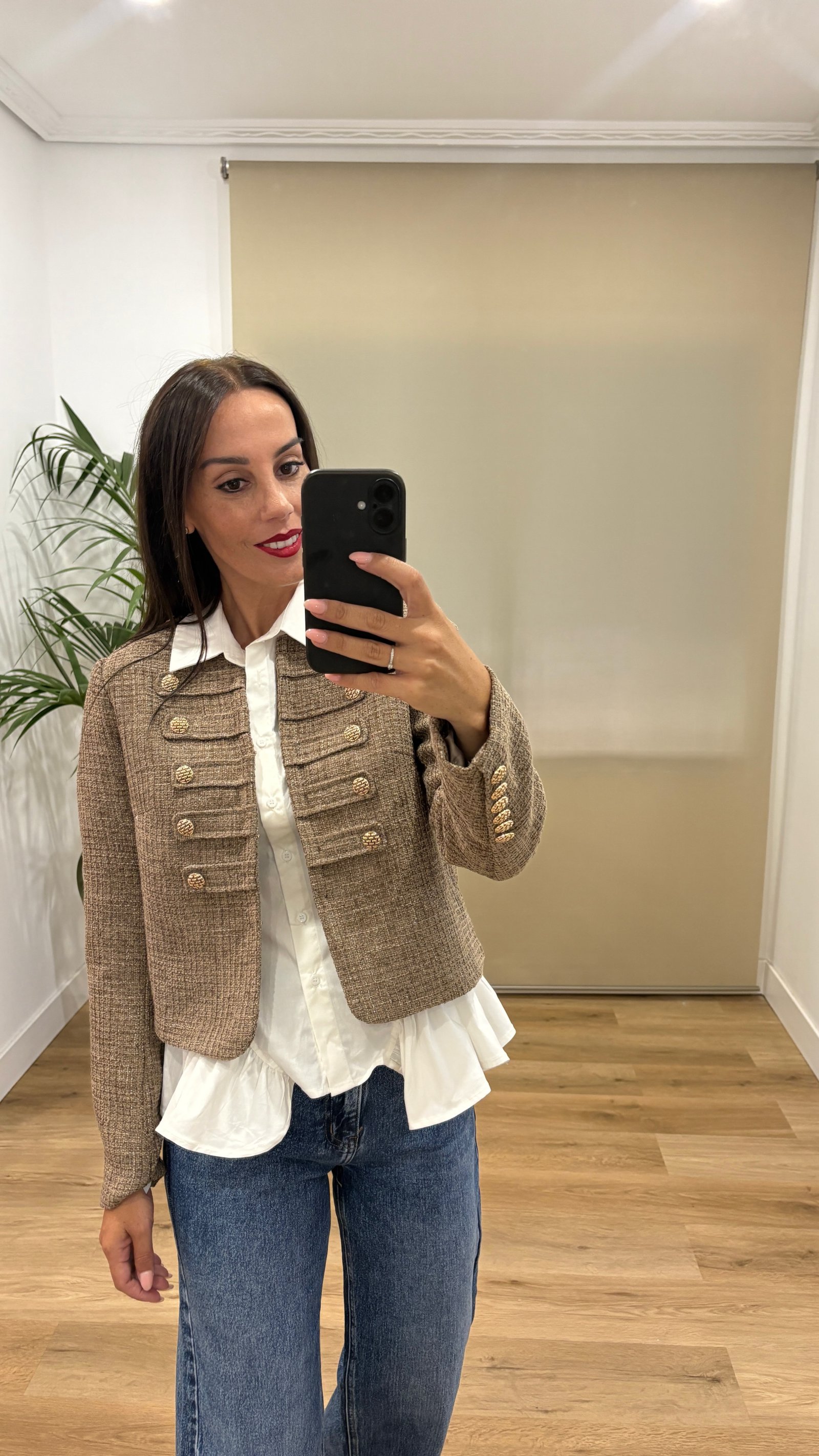 Chaqueta Belén-corta-beige Casual | Chaqueta Belén-corta-beige | Tu Estilo en Rosa