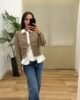 Chaqueta Belén-frontal-beige Casual | Chaqueta Belén-frontal-beige | Tu Estilo en Rosa