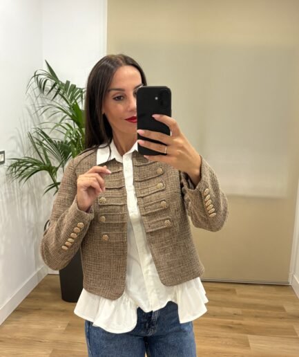 Casual | Chaqueta Belen- beige | Tu Estilo en Rosa