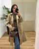 Chaqueta gabardina Coral-camel Casual | Chaqueta gabardina Coral-camel | Tu Estilo en Rosa