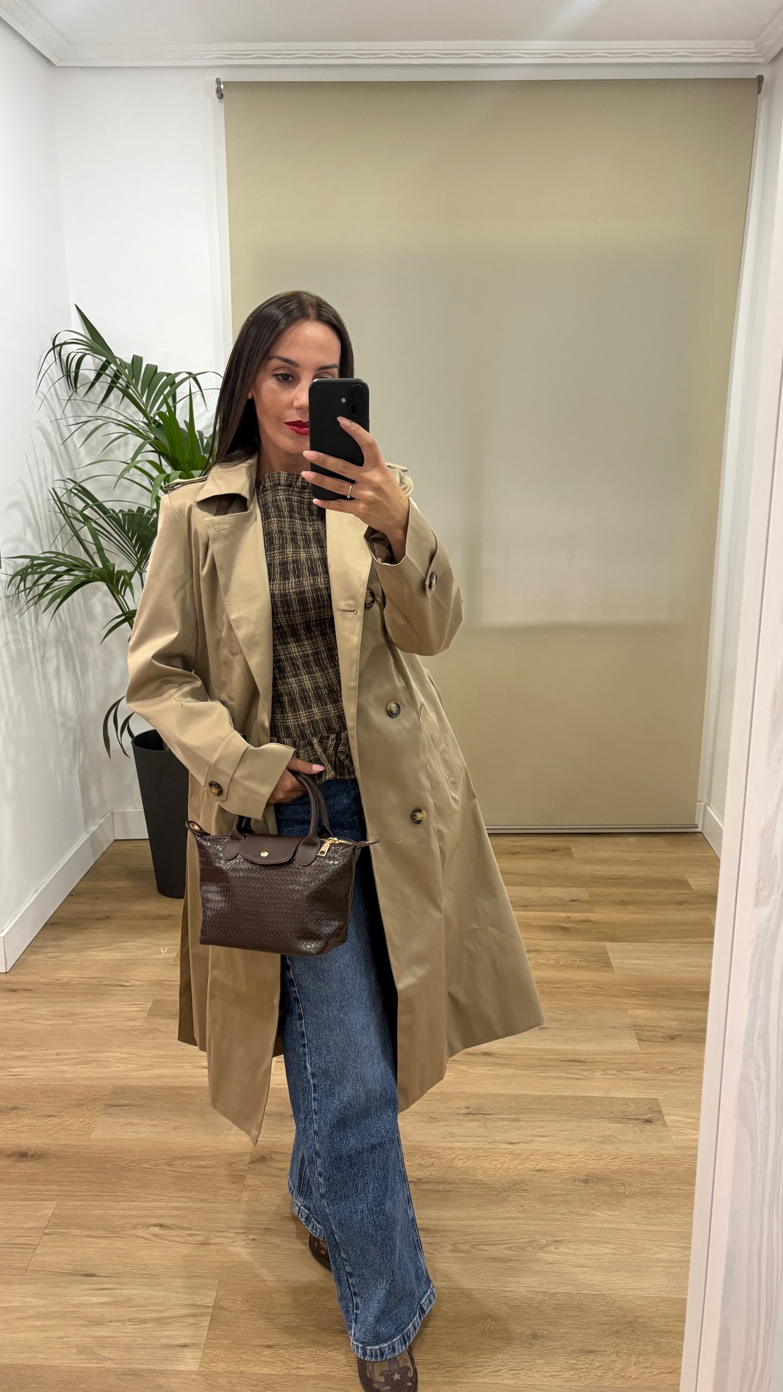 Chaqueta gabardina Coral-camel Casual | Chaqueta gabardina Coral-camel | Tu Estilo en Rosa