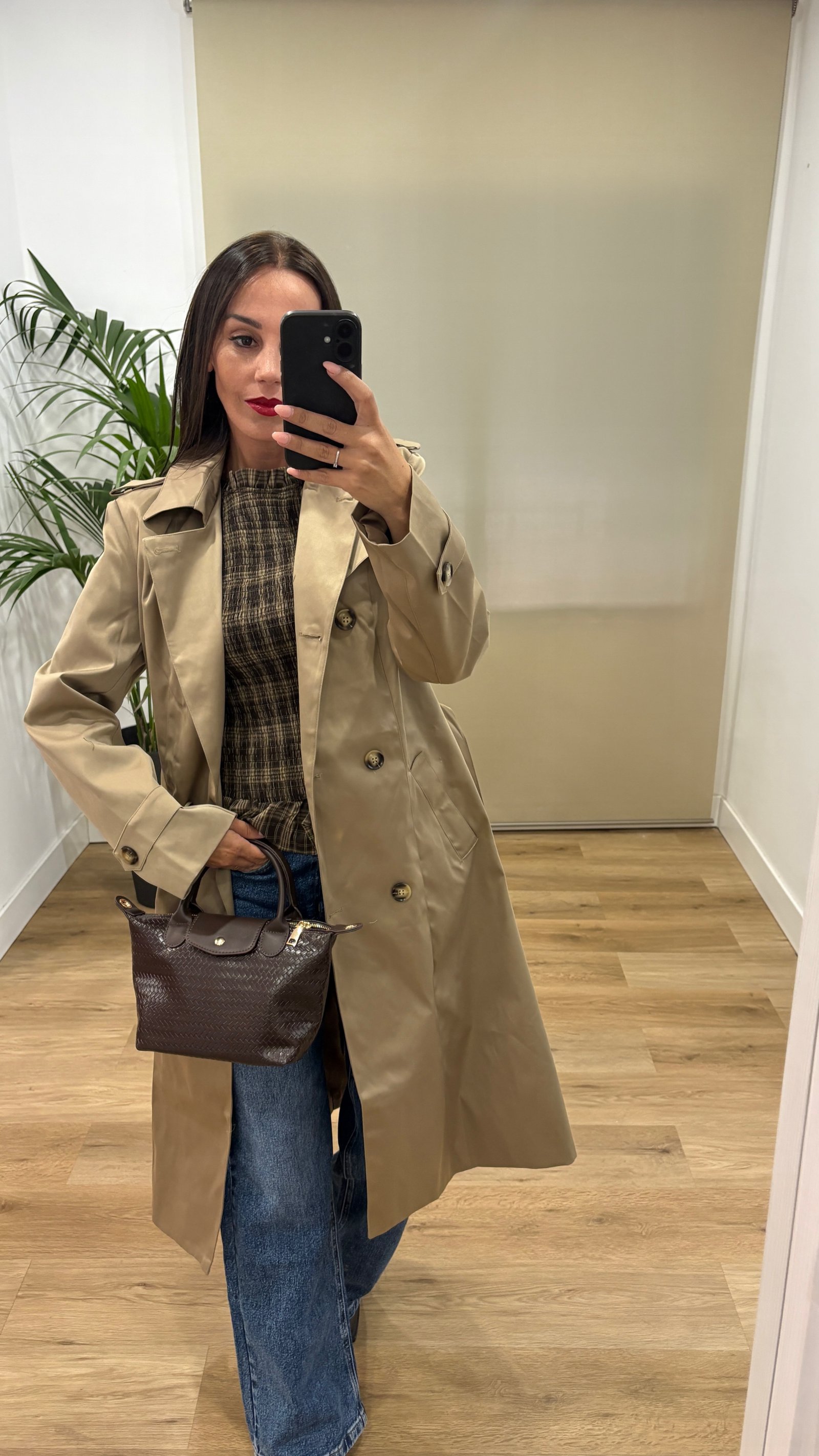Chaqueta gabardina Coral-camel-lateral Casual | Chaqueta gabardina Coral-camel-lateral | Tu Estilo en Rosa