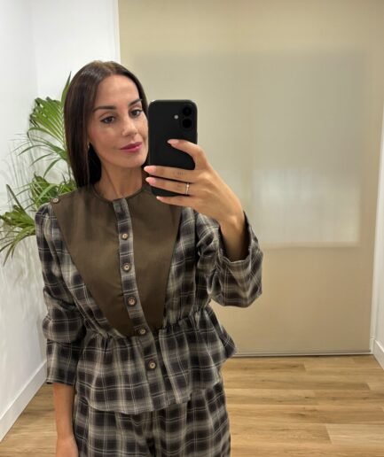 Casual | Conjunto Rosa bombacho-cuadros | Tu Estilo en Rosa