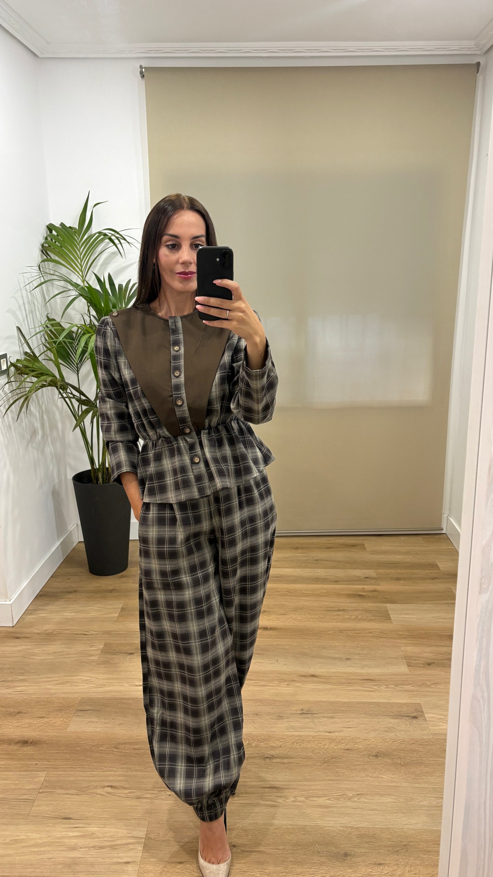 Casual | Conjunto Rosa pantalón-cuadros | Tu Estilo en Rosa