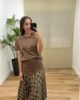 Falda Carlota-picos-marron Casual | Falda Carlota-picos-marron | Tu Estilo en Rosa