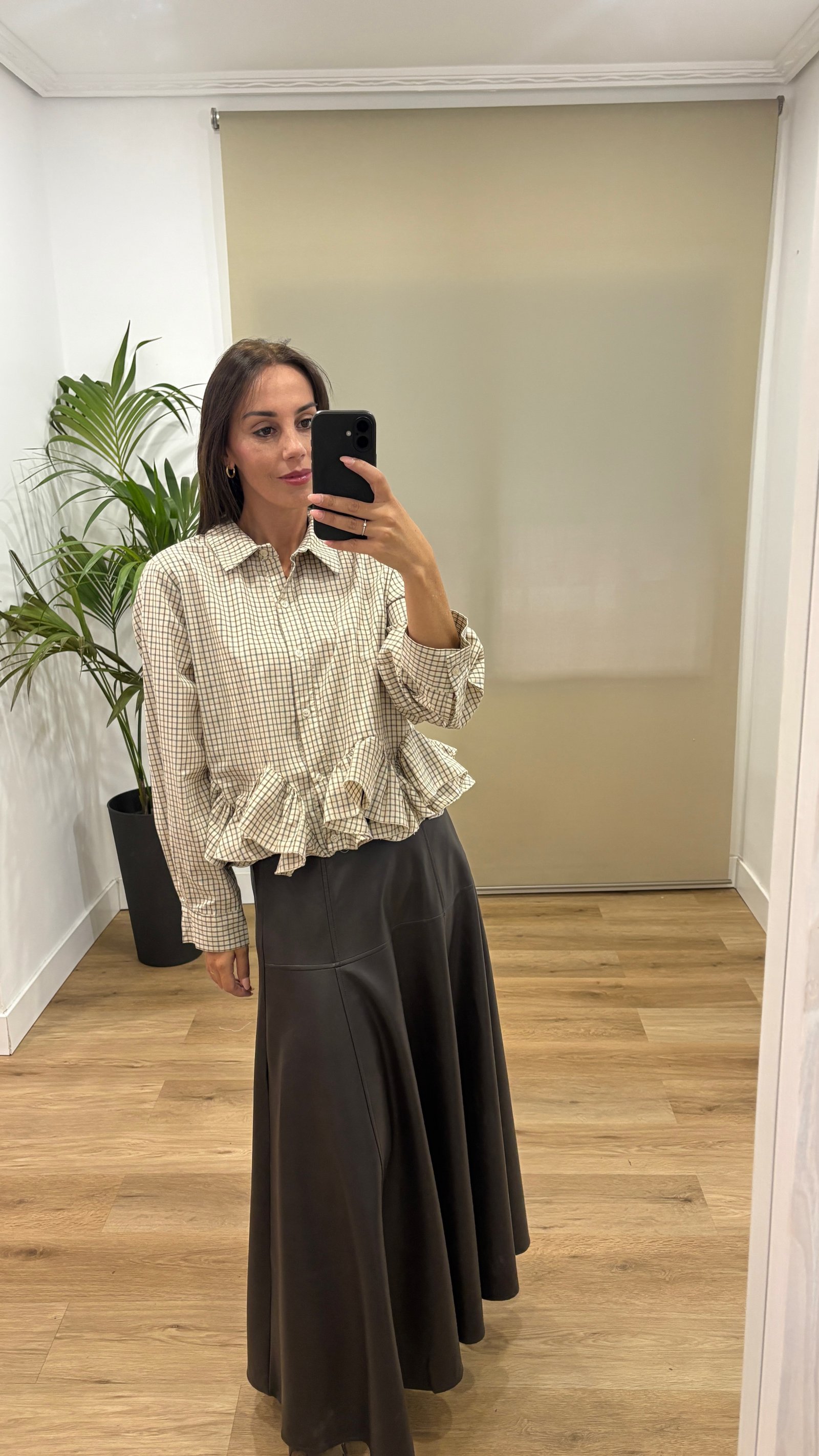 Falda Rebeca-cuero-marron Casual | Falda Rebeca-cuero-marron | Tu Estilo en Rosa
