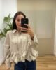 Camisa Ana-volante-beige Casual | Camisa Ana-volante-beige | Tu Estilo en Rosa