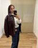 Casual | Chaqueta Isa- granate-polipiel | Tu Estilo en Rosa