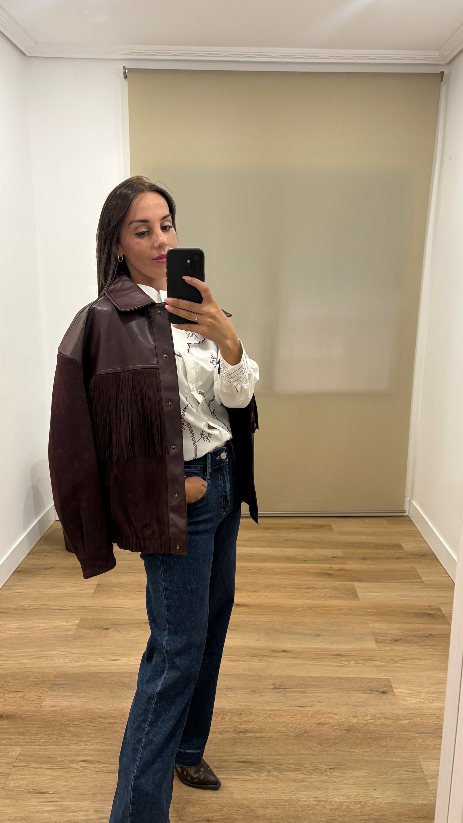 Casual | Chaqueta Isa- granate-polipiel | Tu Estilo en Rosa