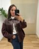 Casual | Chaqueta Isa-granate | Tu Estilo en Rosa