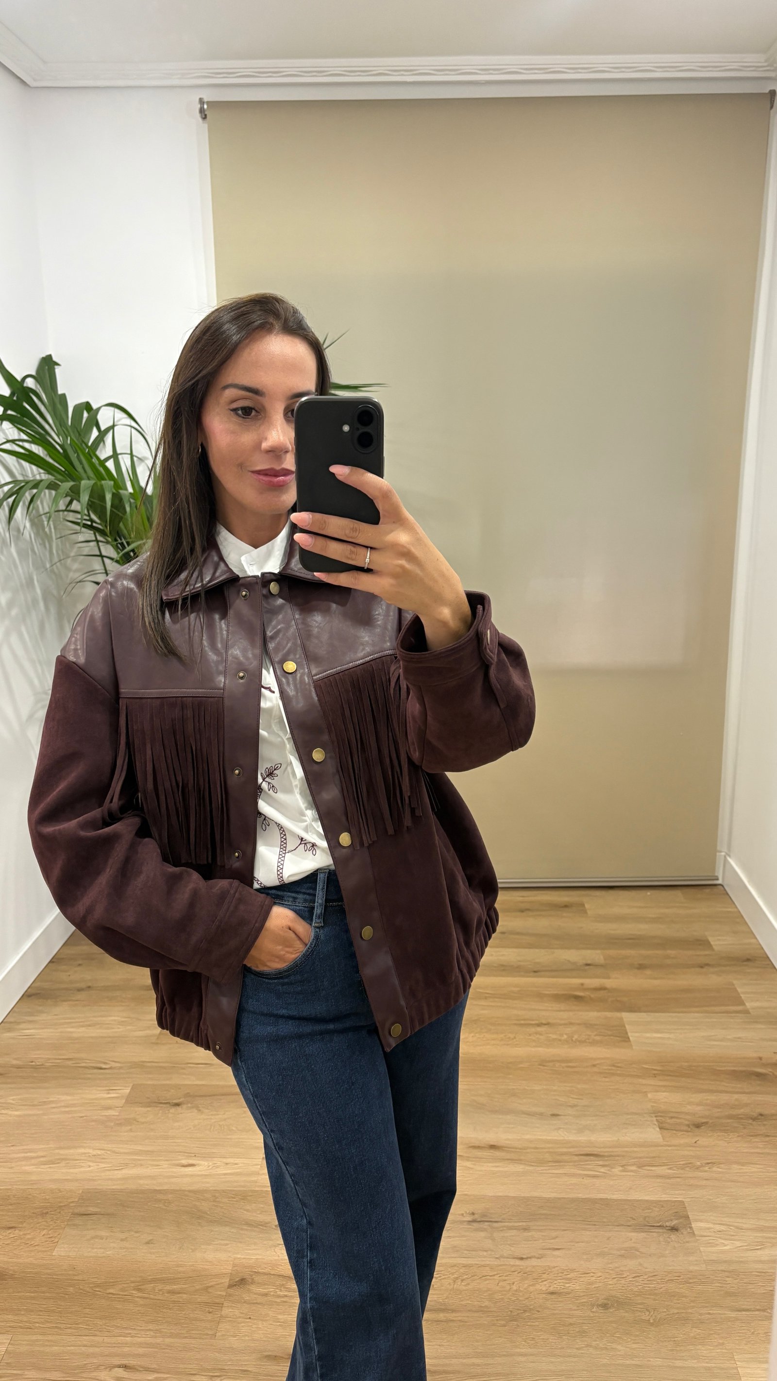 Casual | Chaqueta Isa-granate | Tu Estilo en Rosa