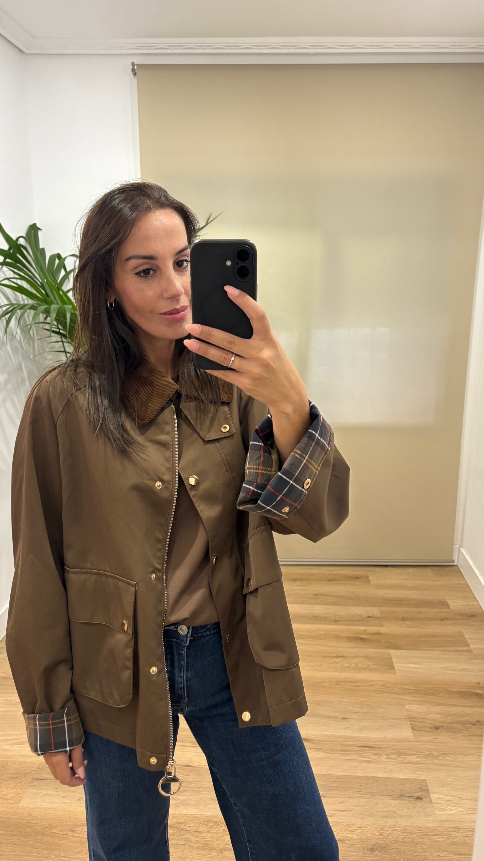 Chaqueta Alba-frontal-marron Casual | Chaqueta Alba-frontal-marron | Tu Estilo en Rosa