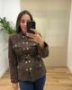 Casual | Chaqueta Alex-frontal-marron | Tu Estilo en Rosa