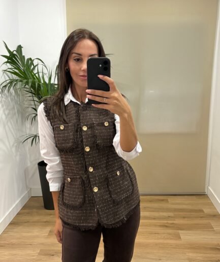 Casual | Chaleco María-chocolete | Tu Estilo en Rosa