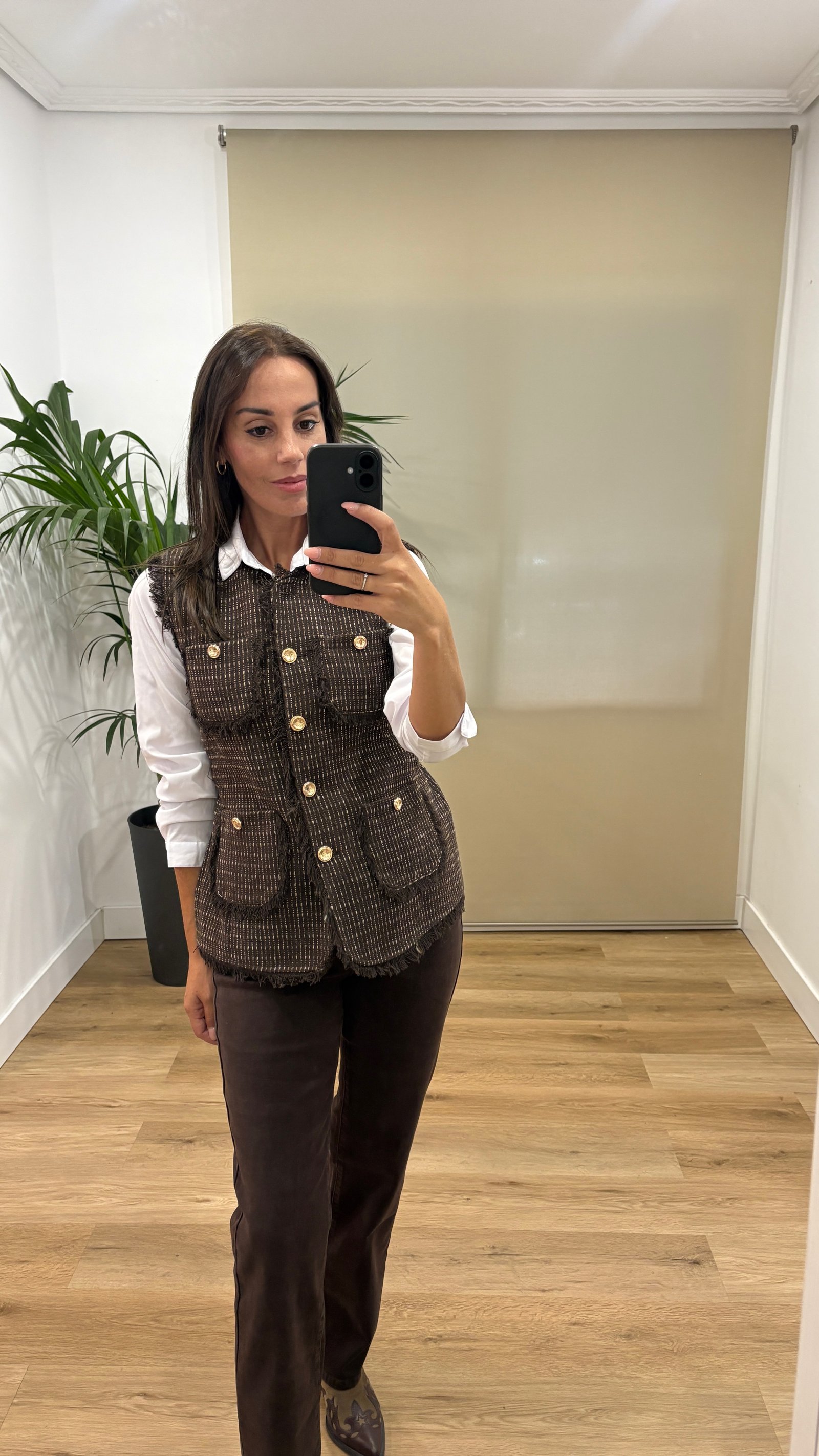 Casual | Chaleco Maria-marron | Tu Estilo en Rosa