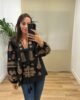 Camisa Negra-bordada-negra Casual | Camisa Negra-bordada-negra | Tu Estilo en Rosa