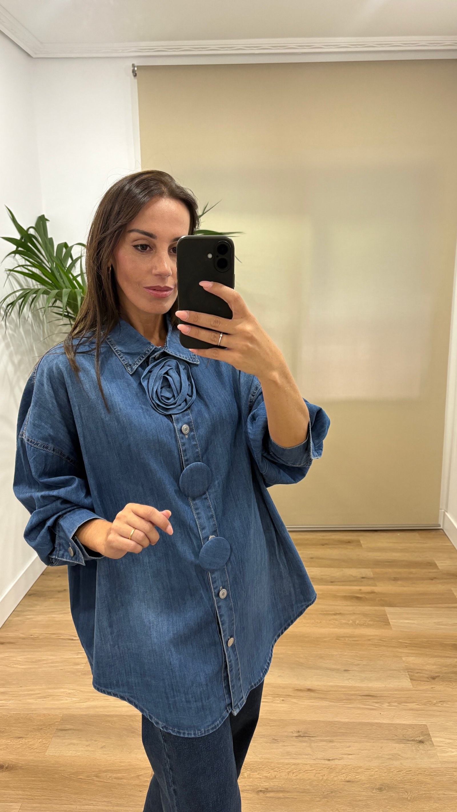 Camisa Paula-vaquera-azul Casual | Camisa Paula-vaquera-azul | Tu Estilo en Rosa