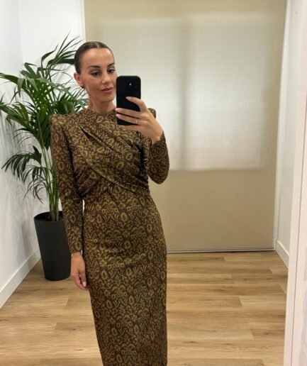 Vestidos | Vestido Manuela-frontal-verde | Tu Estilo en Rosa