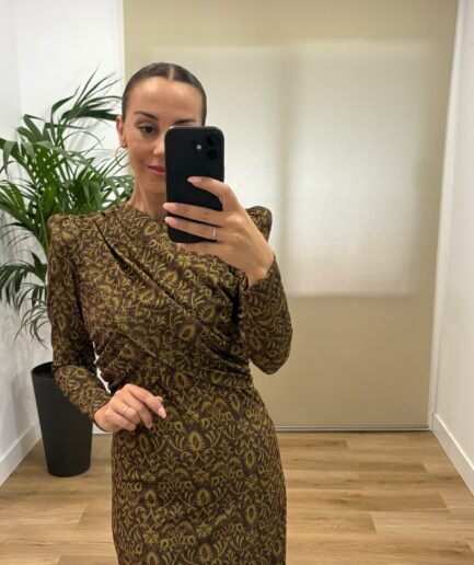 Vestidos | Vestido Manuela-frontal-verde | Tu Estilo en Rosa