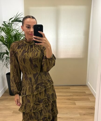 Vestidos | Vestido Emilia-frontal-verde | Tu Estilo en Rosa