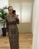 Vestidos | Vestido Vanesa-frontal-marron | Tu Estilo en Rosa