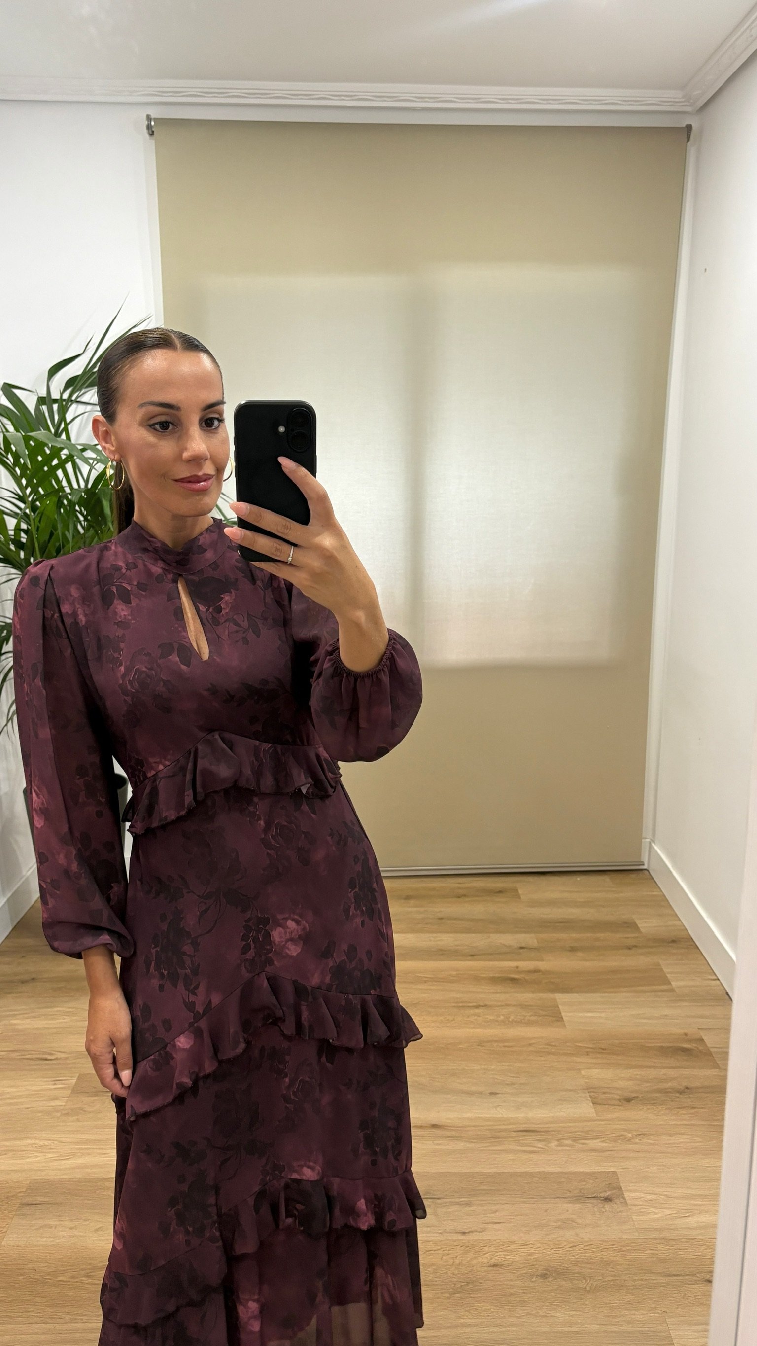 Vestido Luisa-frontal-granate Vestidos | Vestido Luisa-frontal-granate | Tu Estilo en Rosa