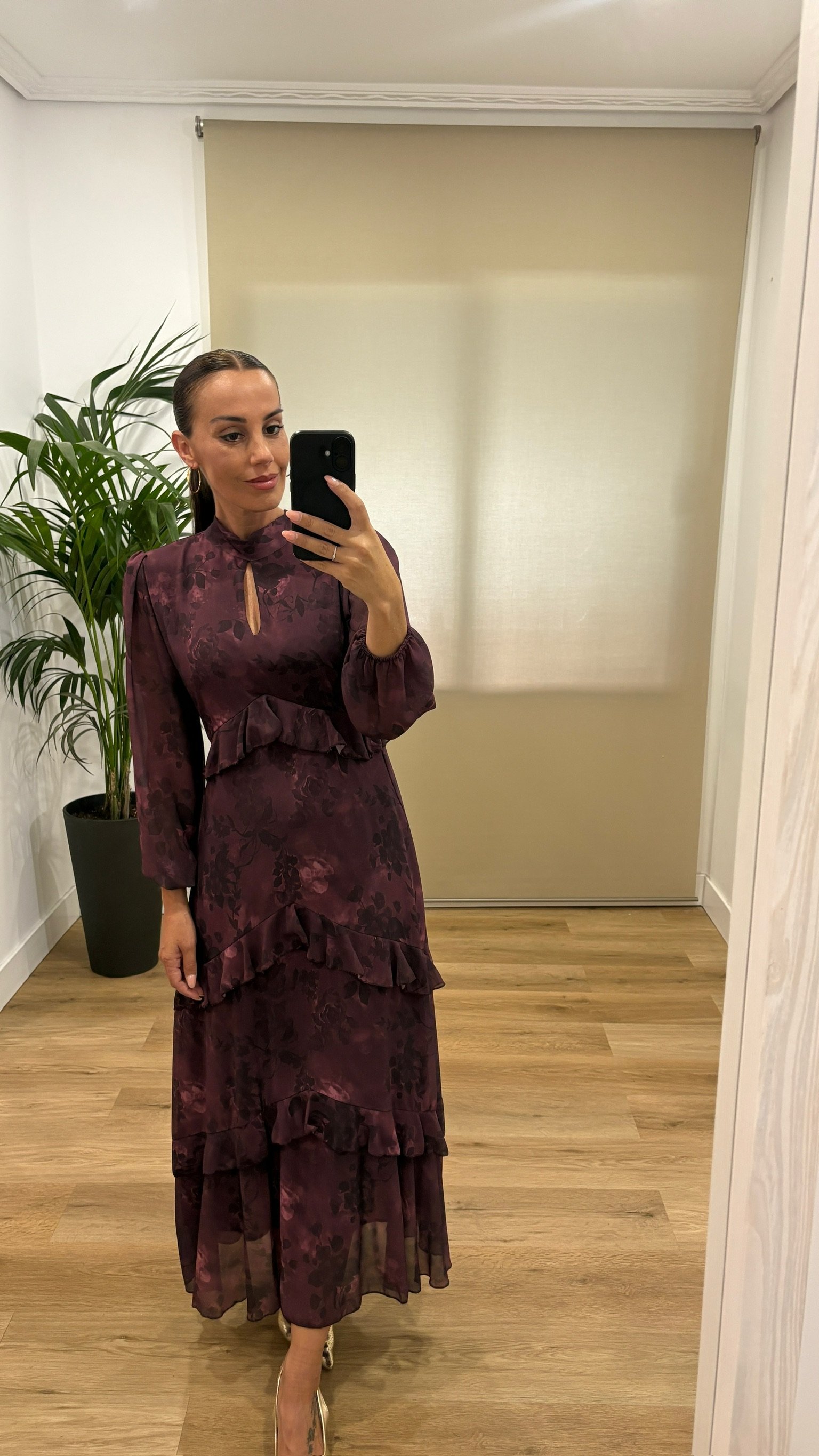 Vestido Luisa- frontal-granate Vestidos | Vestido Luisa- frontal-granate | Tu Estilo en Rosa