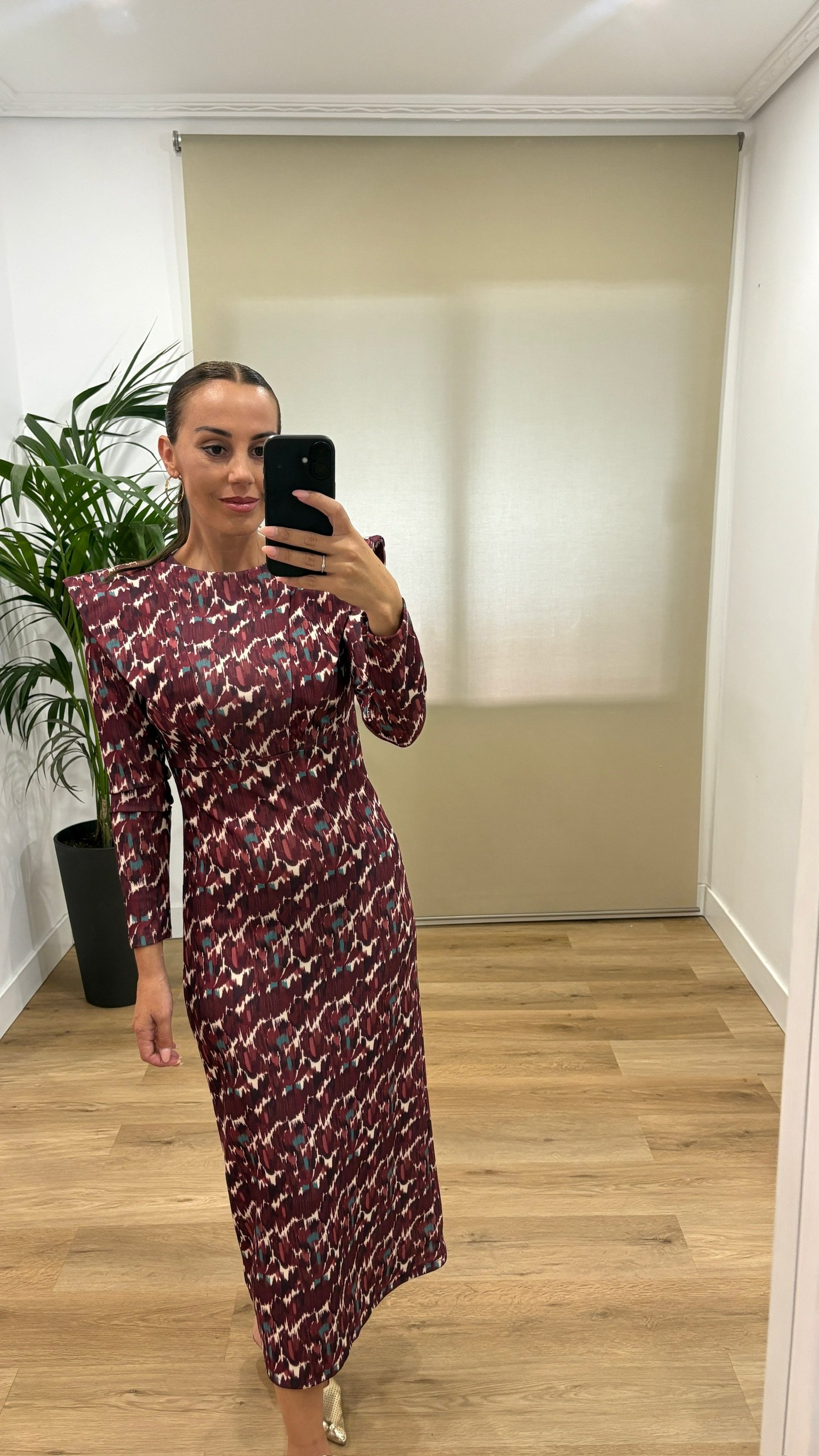 Vestido Vanesa-lateral-granate Vestidos | Vestido Vanesa-lateral-granate | Tu Estilo en Rosa