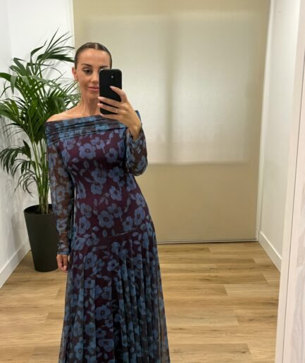 Vestidos | Vestido Gia-frontal-azul | Tu Estilo en Rosa