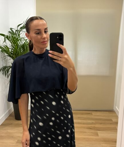 Vestidos | Vestido María-frontal-azul | Tu Estilo en Rosa