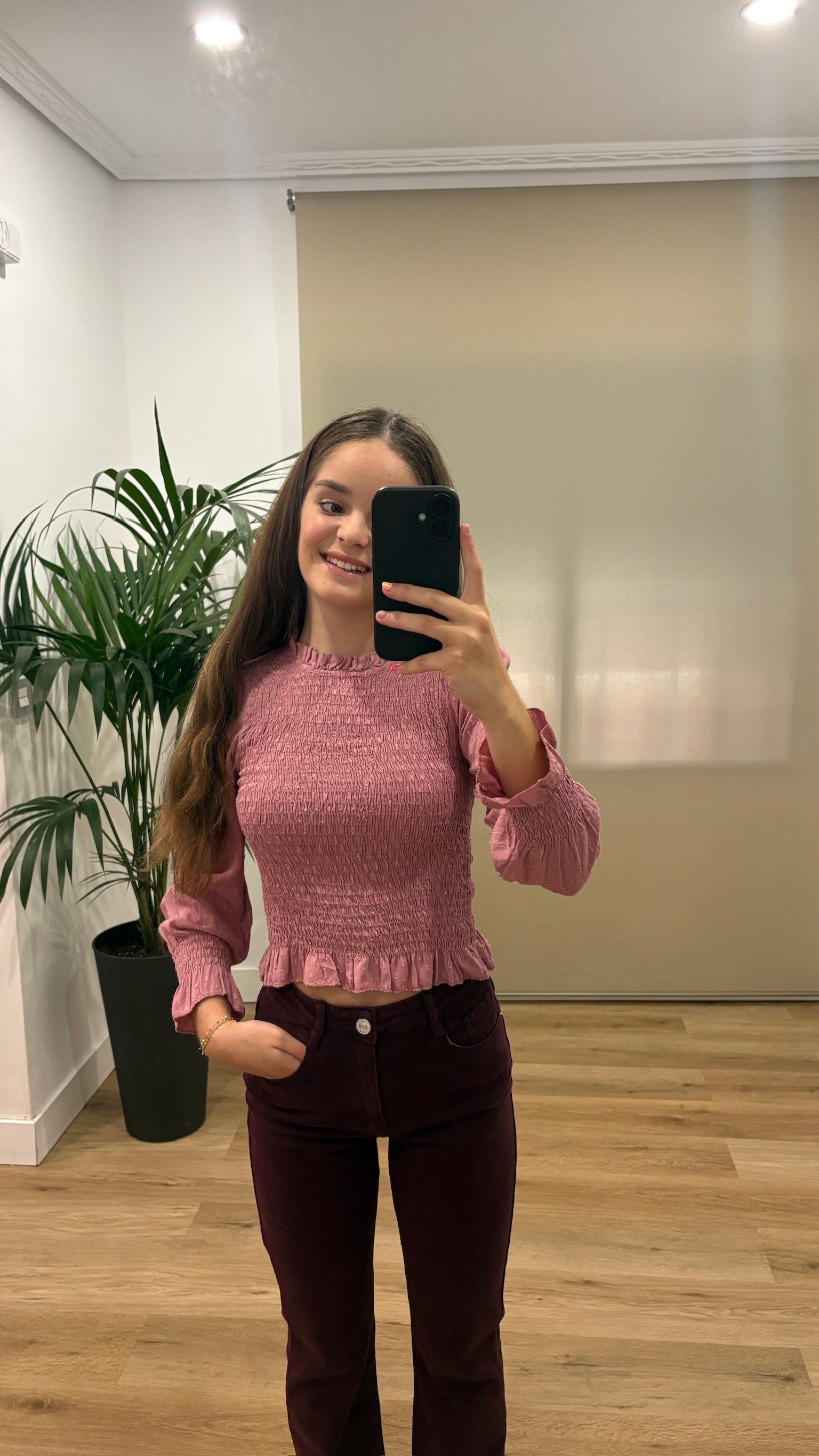 Camisetas | Camisa Estrella-frontal-rosa | Tu Estilo en Rosa